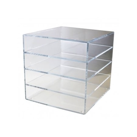 Tuckmar Acrylic Organizer for Micro-Tube Racks, Vertical, 1x4 Shelf, 12 Rack Capacity 145722